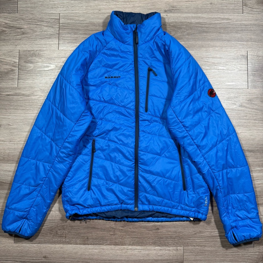 Men’s Mammut Blue Rime Puffer Jacket Size XL